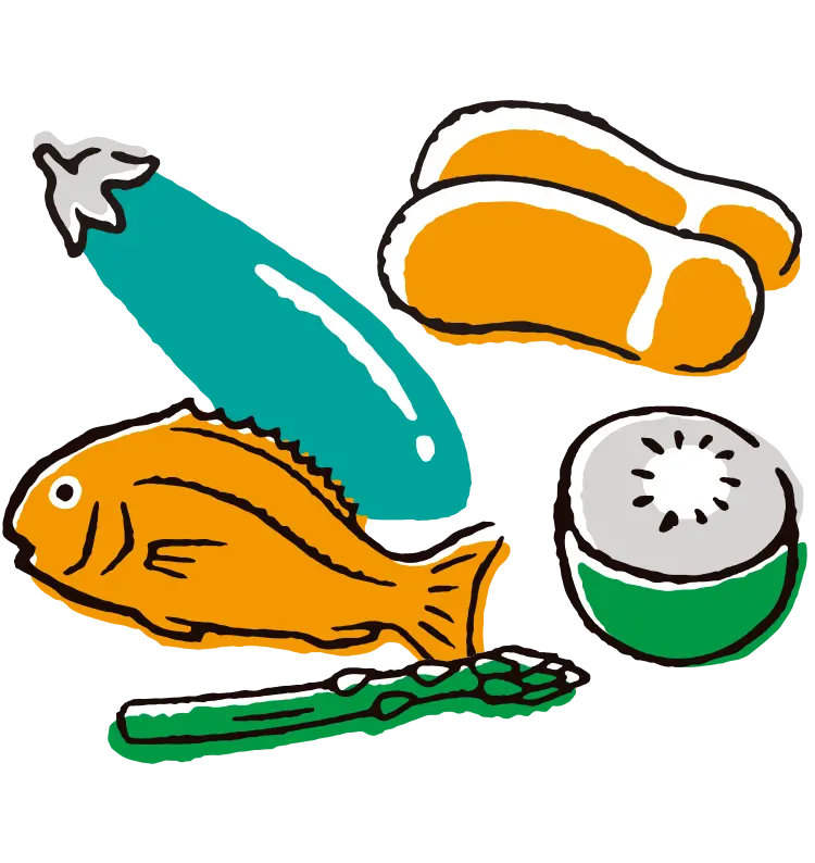 地元産食材を選択する