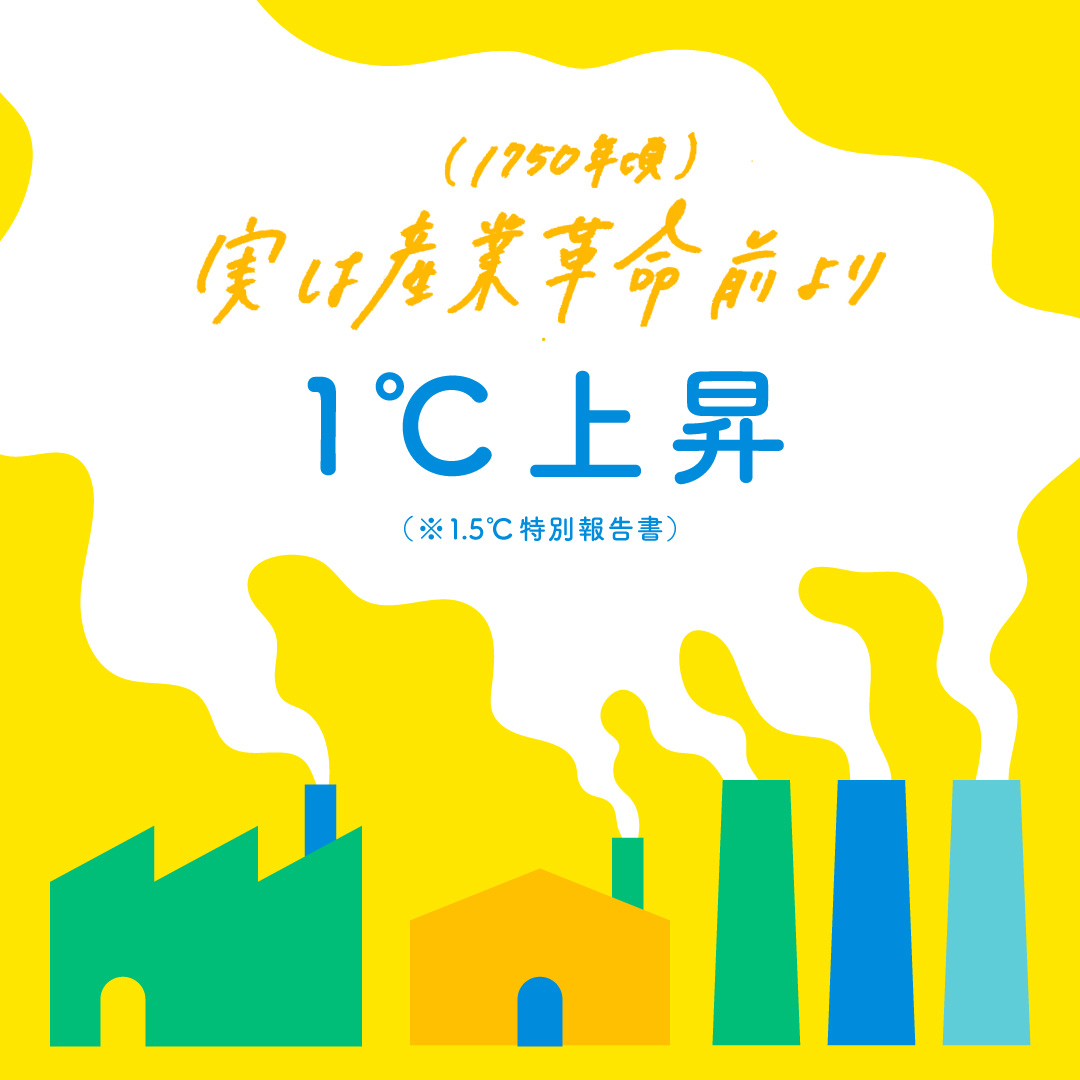 世界の平均気温がどのくらい上がっているかわかる？